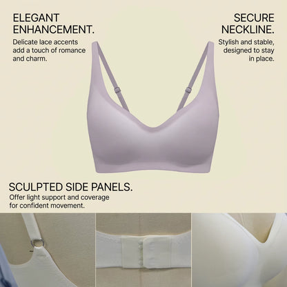 New Sexy Leopard Deep V Bra Women Seamless Wireless Underwear Elastic Lingerie Soft Comfortable Solid Color Bralette