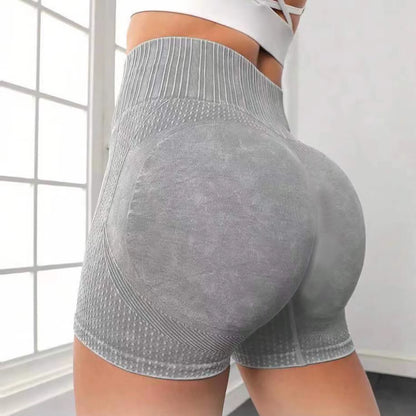 Matte Sexy Peach Buttocks Quick Drying Breathable Yoga Pants Sand Washed WOMEN'S Running Sports and Fitness Three Point Shorts