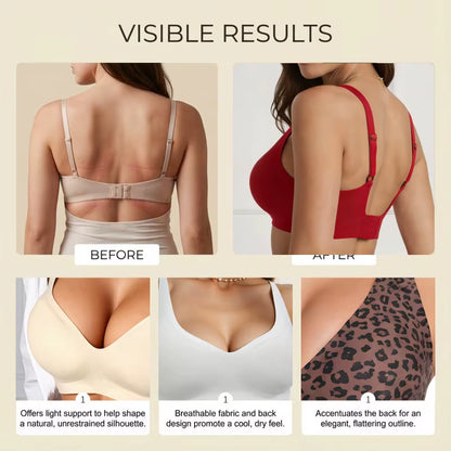 New Sexy Leopard Deep V Bra Women Seamless Wireless Underwear Elastic Lingerie Soft Comfortable Solid Color Bralette